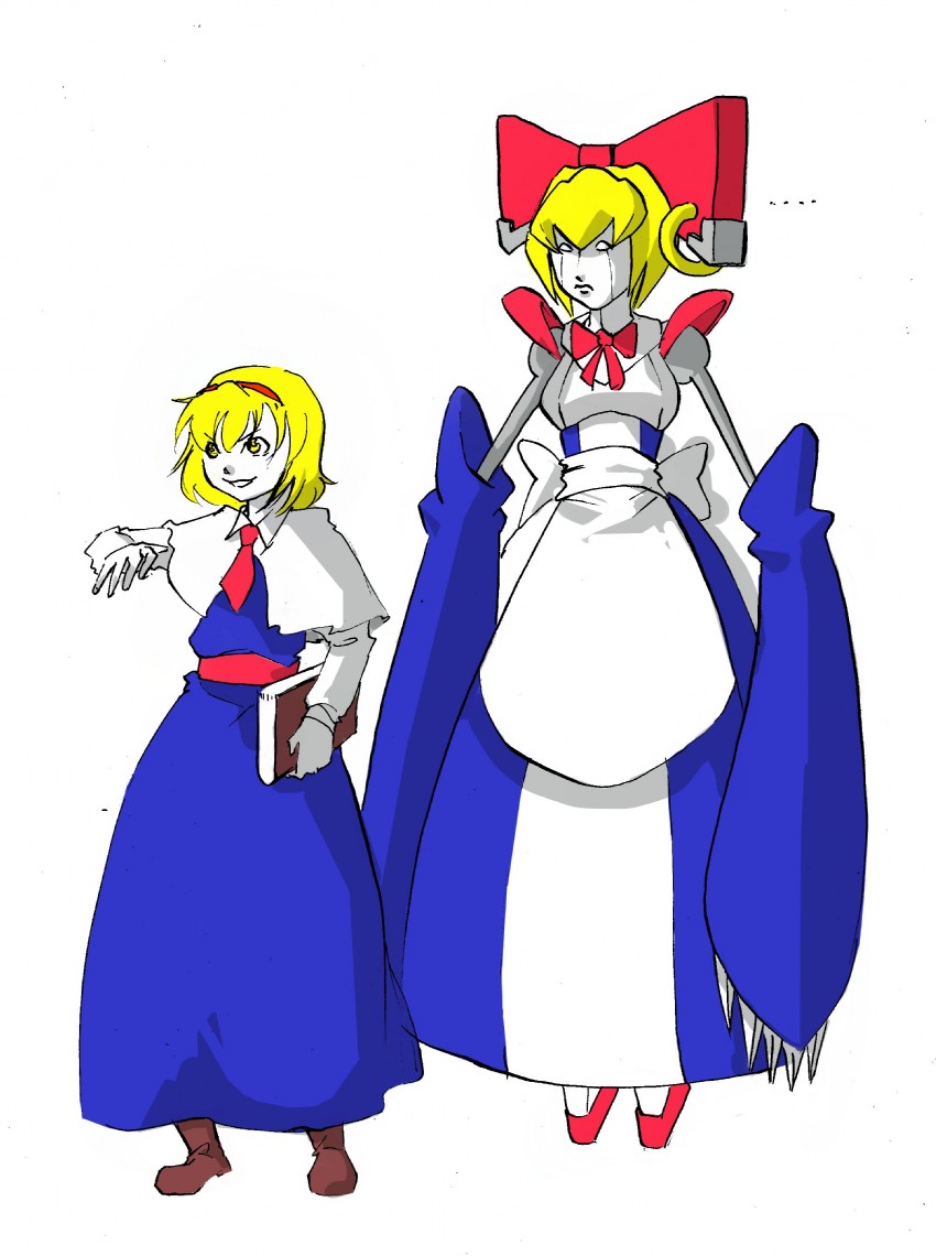 alice margatroid, shanghai doll, and nirvana (touhou and 1 more) drawn by mbel