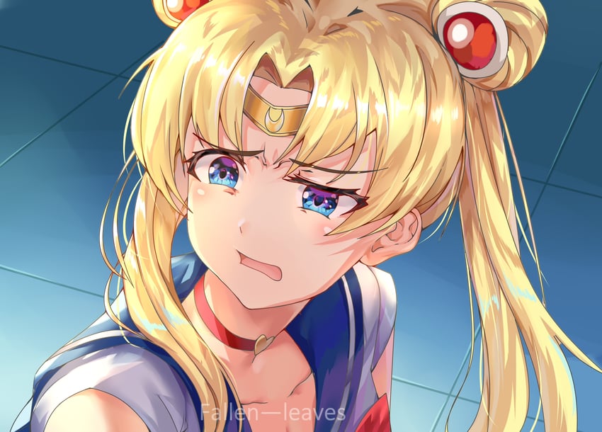 tsukino usagi and sailor moon (bishoujo senshi sailor moon) drawn by fallen-leaves