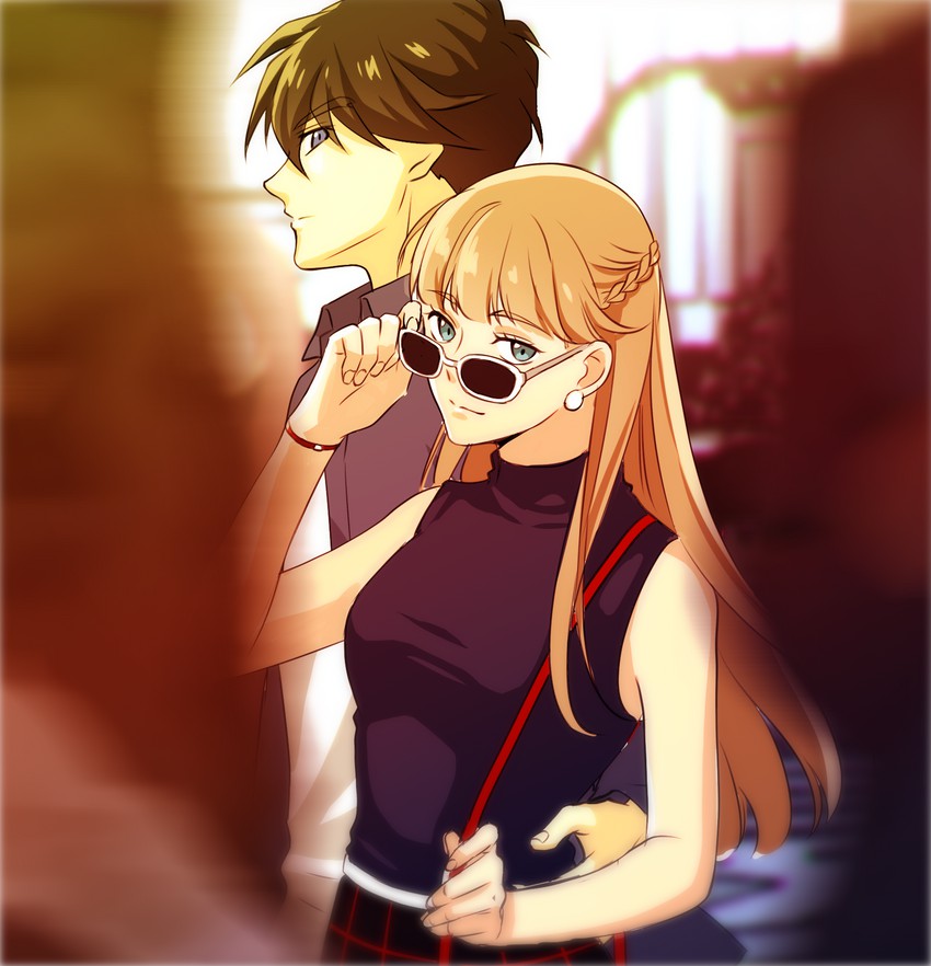 heero yuy and relena peacecraft (gundam and 1 more) drawn by rei_(usabiba)