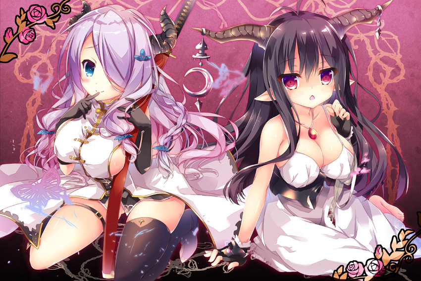 narmaya and danua (granblue fantasy) drawn by nanamomo_rio