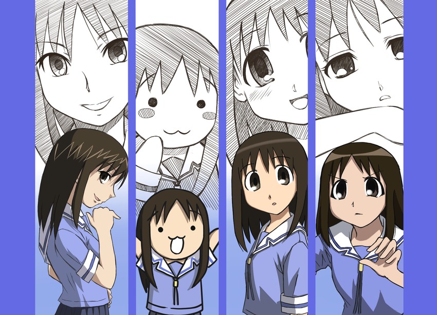 kasuga ayumu and matsuoka yuki (azumanga daioh) drawn by morichan