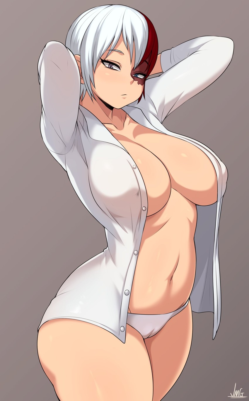 todoroki shoto (boku no hero academia) drawn by jmg