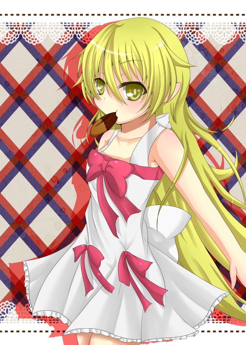 oshino shinobu (monogatari and 1 more) drawn by bi_o_(mio19941030)