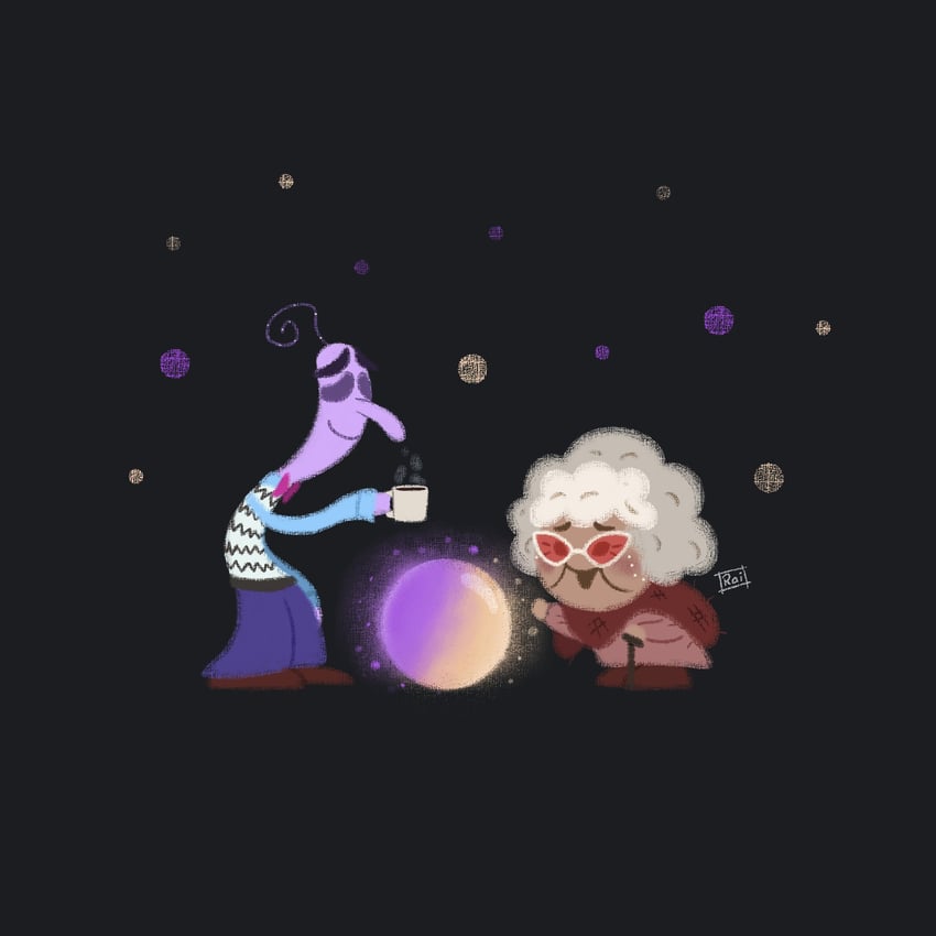 fear and nostalgia (inside out and 1 more) drawn by iraicheezz
