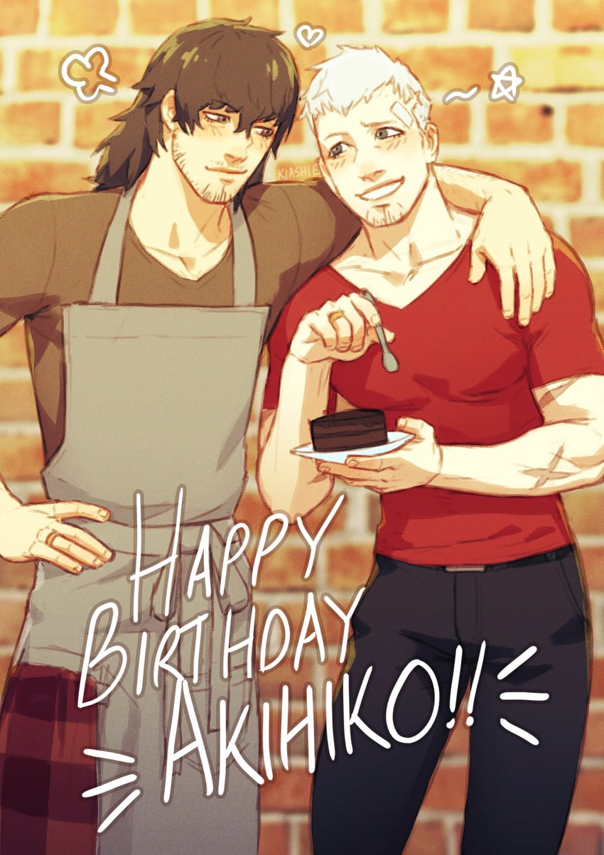 sanada akihiko and aragaki shinjirou (persona and 1 more) drawn by kia_shie