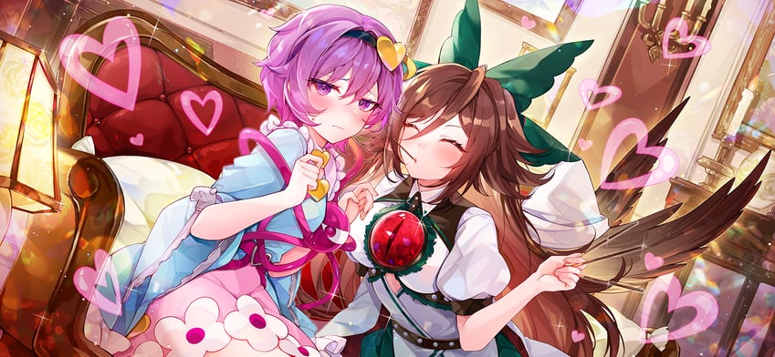 komeiji satori and reiuji utsuho (touhou and 1 more) drawn by hutuu_(1121)