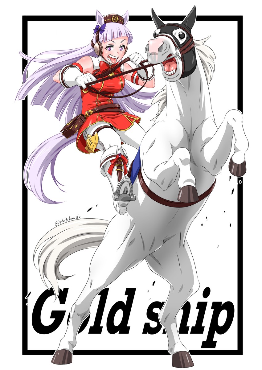 gold ship (umamusume and 1 more) drawn by hachikou_p