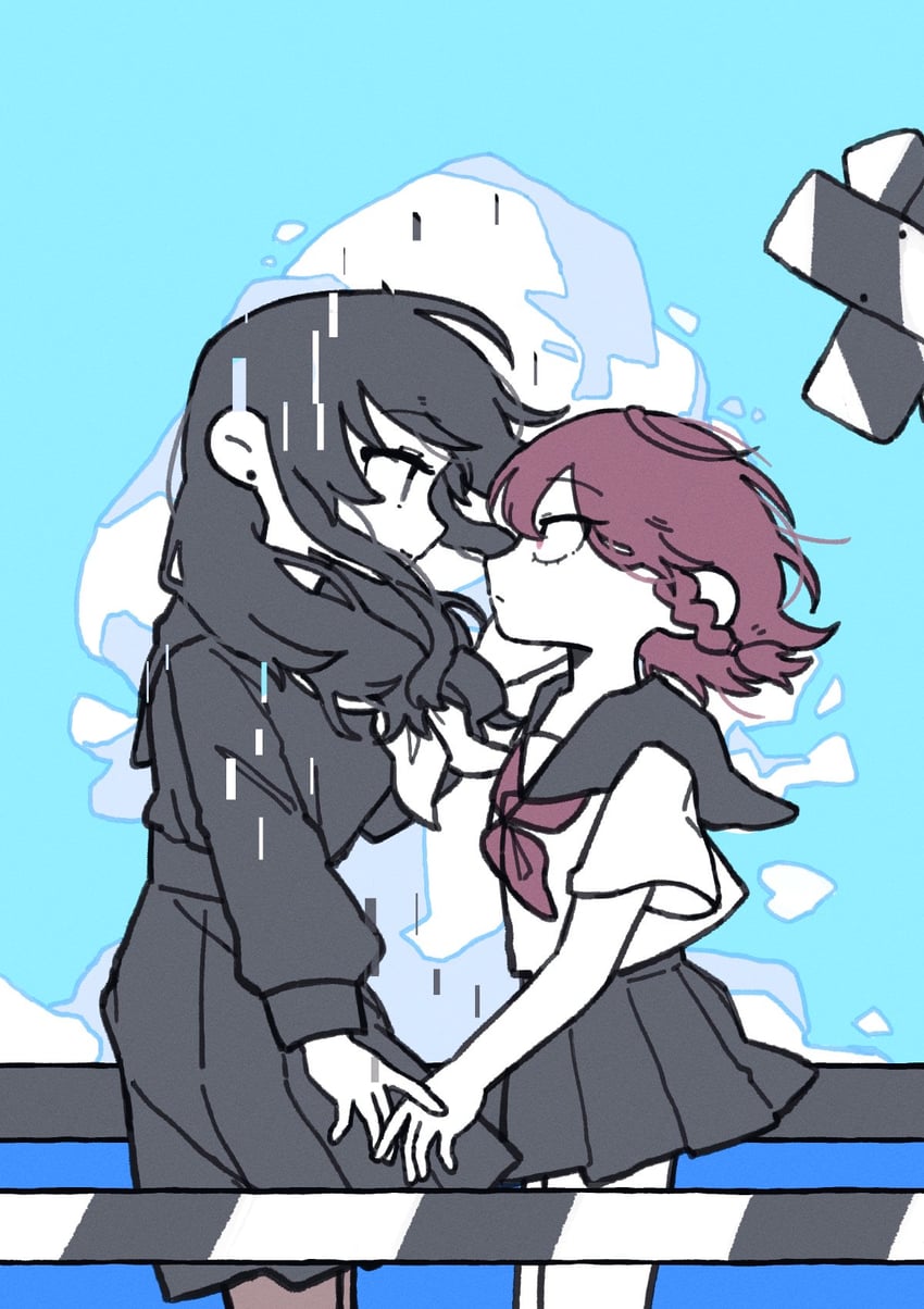 maeno aki and tsugino haru (zeno and 1 more) drawn by bom_it1122