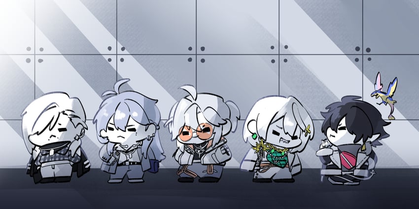 matthieu, vic, leyn, leo, and anatoli (alchemy stars) drawn by amol_0522