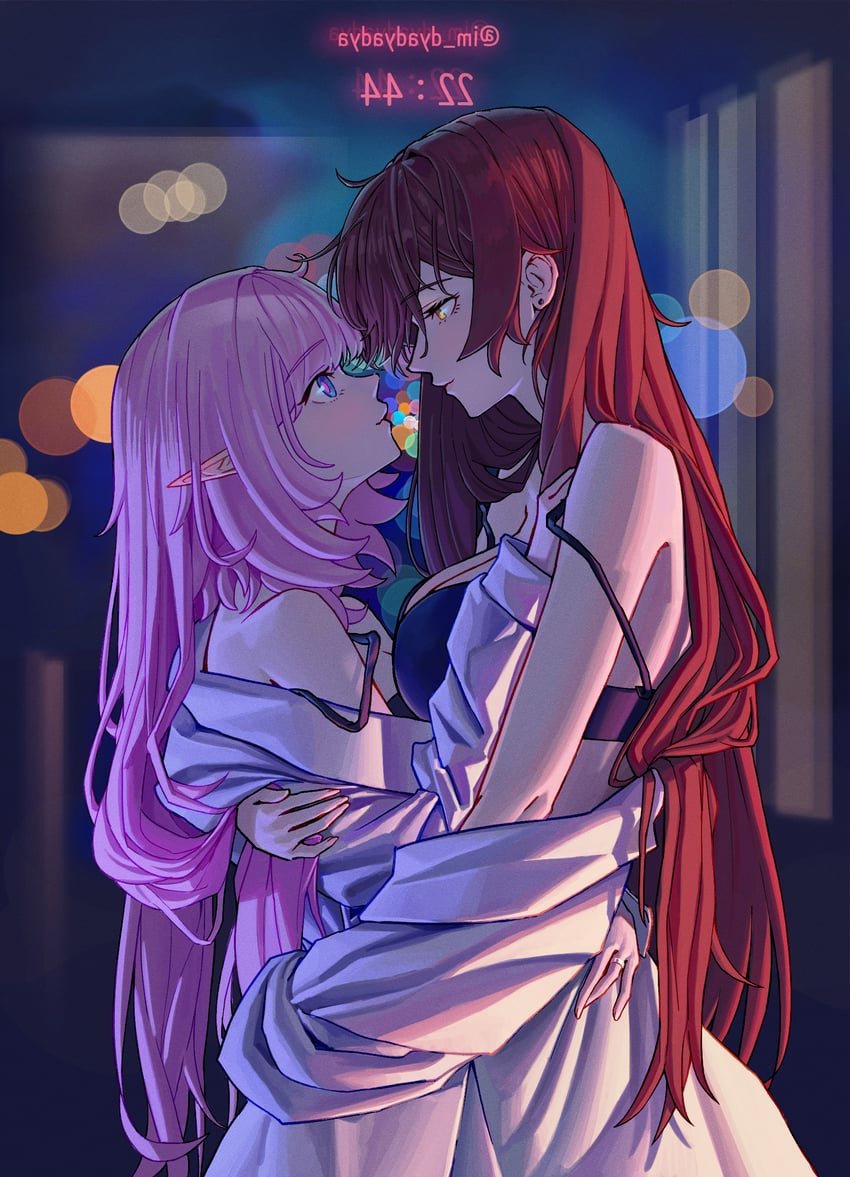 elysia and eden (honkai and 1 more) drawn by dyadyadya