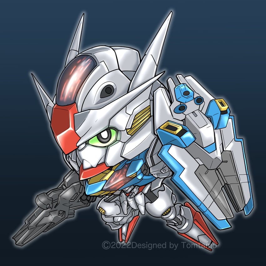 gundam aerial (gundam and 2 more) drawn by tomutamo