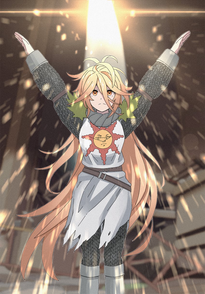 solaire of astora and sol (girls' frontline and 3 more) drawn by tab_(tabkun)