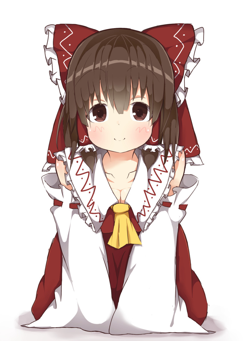 hakurei reimu and kanna (touhou and 1 more) drawn by akabeco