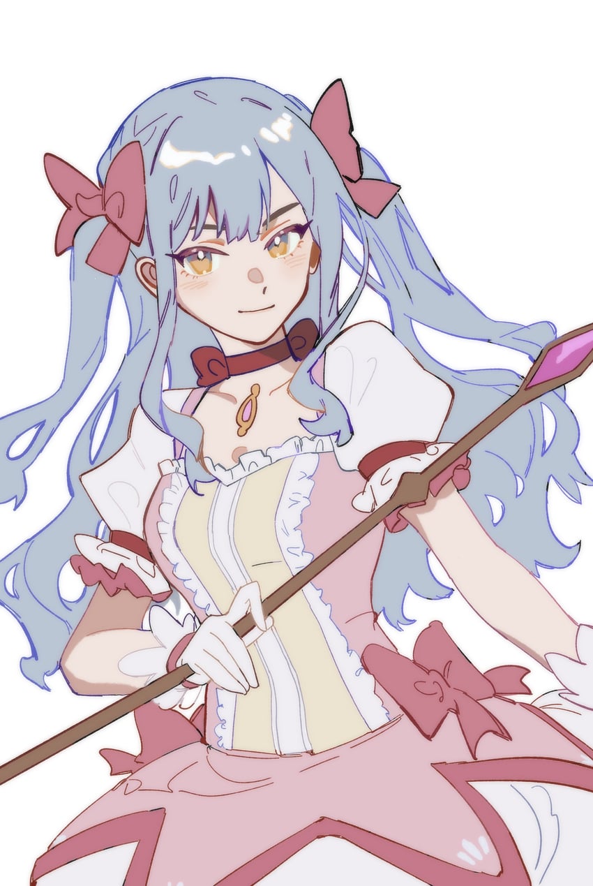 kaname madoka and togawa sakiko (mahou shoujo madoka magica and 2 more) drawn by akmizuk