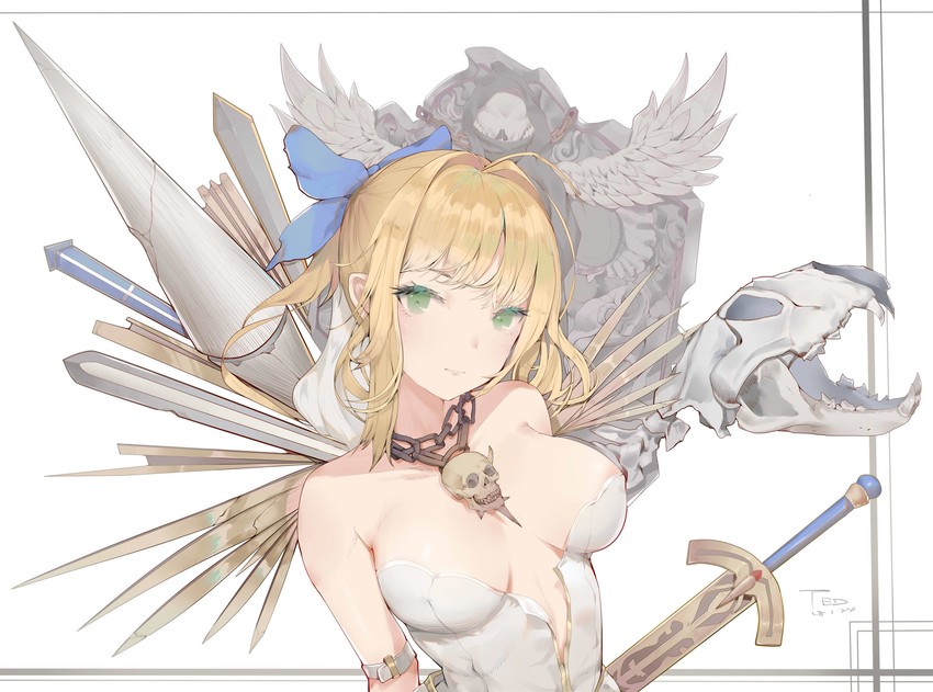nero claudius (fate and 2 more) drawn by t_lege_d