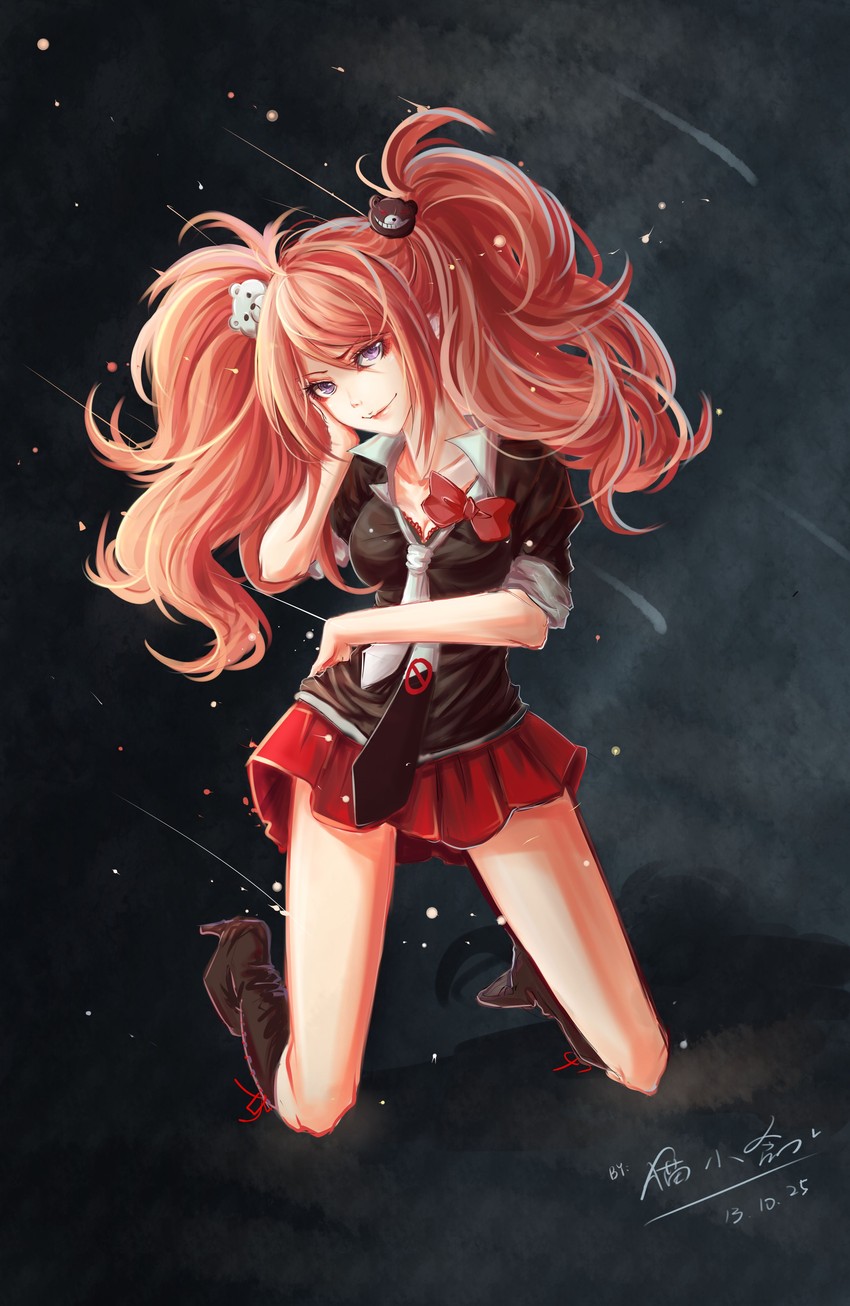 enoshima junko (danganronpa and 1 more) drawn by mxn