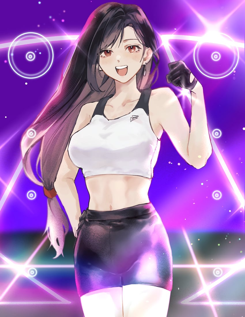 tifa lockhart (final fantasy and 1 more) drawn by gura_62