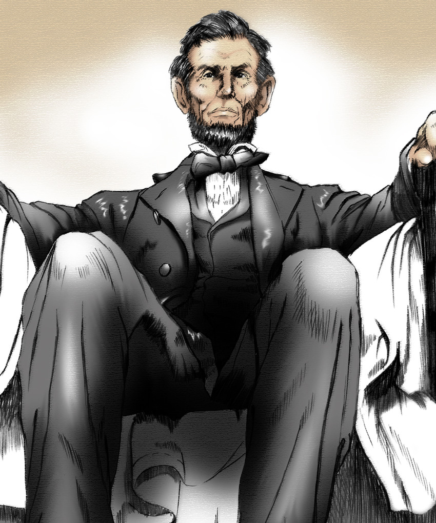 abraham lincoln (real life) drawn by hillary_clinton_(seward)