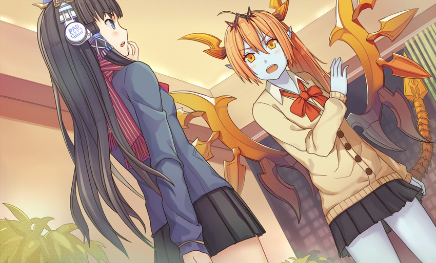 hera, isis, and hera-ur (puzzle & dragons) drawn by piza_rokumai