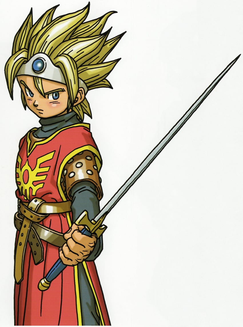 hero (dragon quest and 1 more) drawn by toriyama_akira