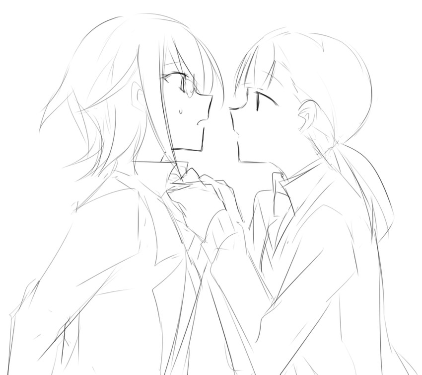 komiyama kotomi and itou hikari (watashi ga motenai no wa dou kangaetemo omaera ga warui!) drawn by aoki_shizumi