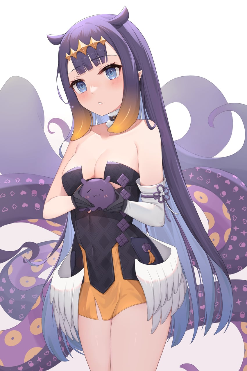 ninomae ina'nis and takodachi (hololive and 1 more) drawn by dchiang