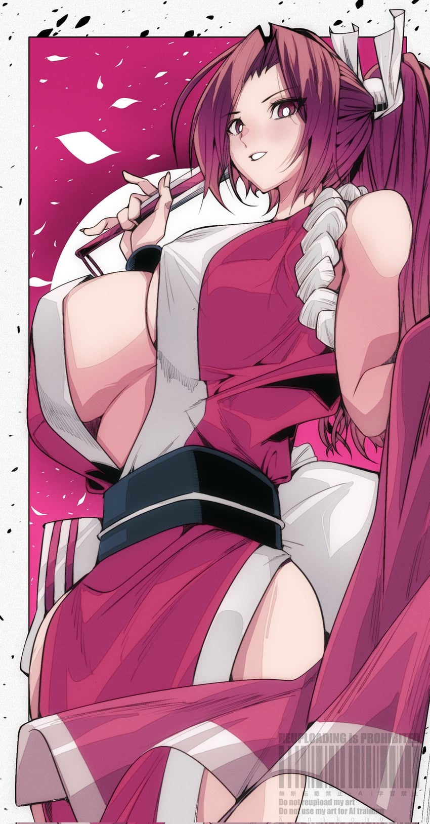 shiranui mai (the king of fighters and 1 more) drawn by kinakomochi_(user_vedc2333)