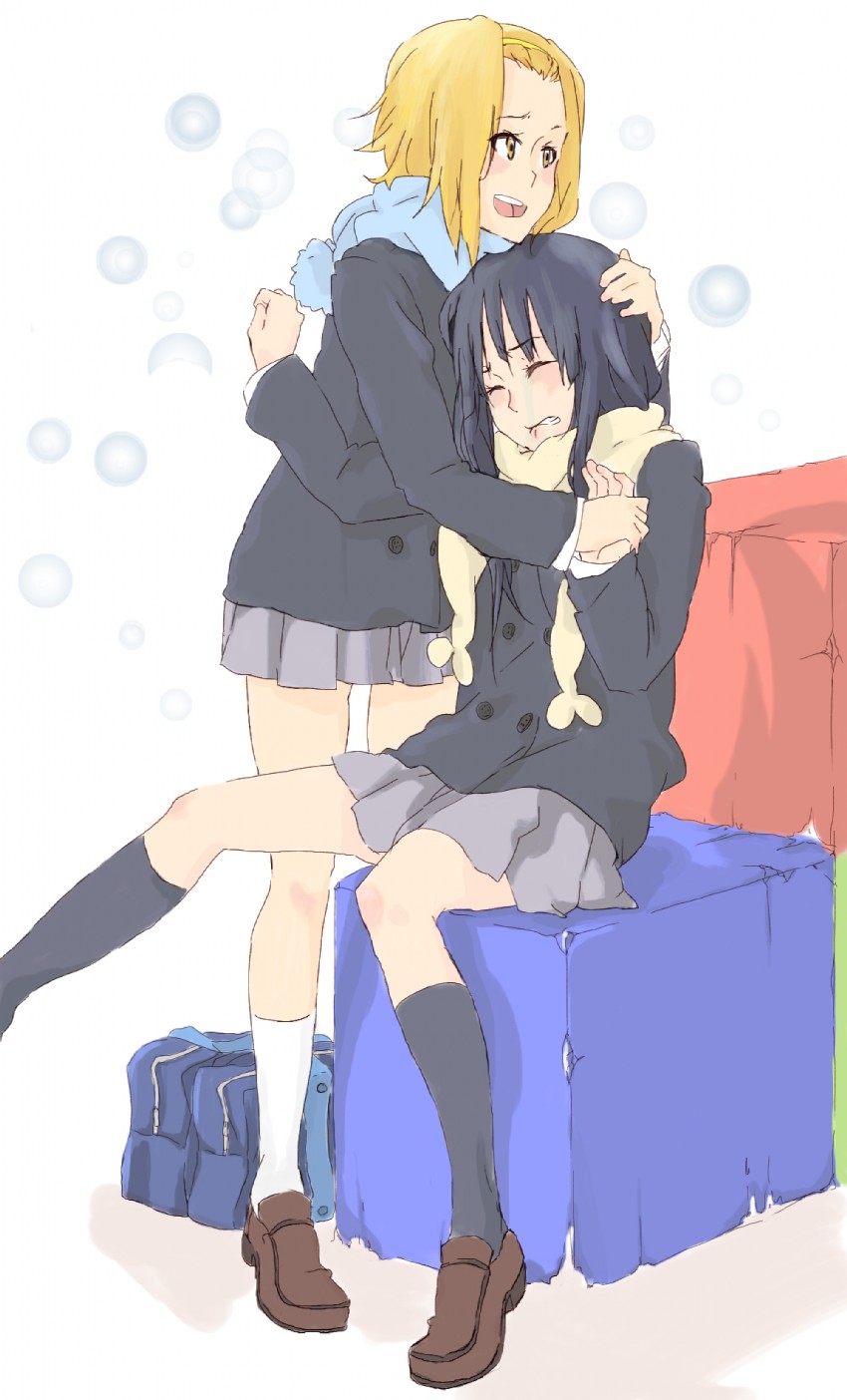 akiyama mio and tainaka ritsu (k-on!) drawn by miyo_(aenmix)