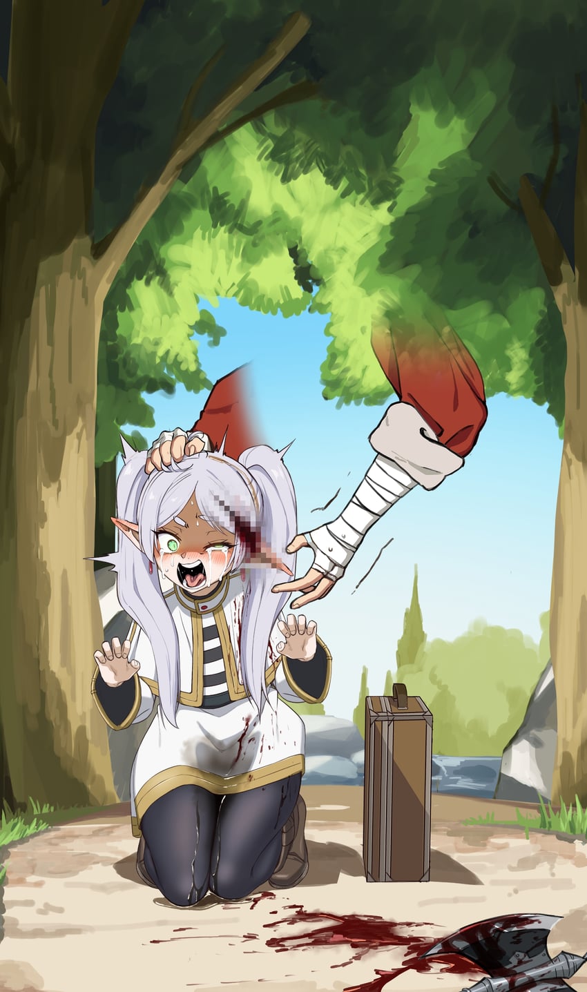 frieren and stark (sousou no frieren) drawn by mayo_(user_evax7887)