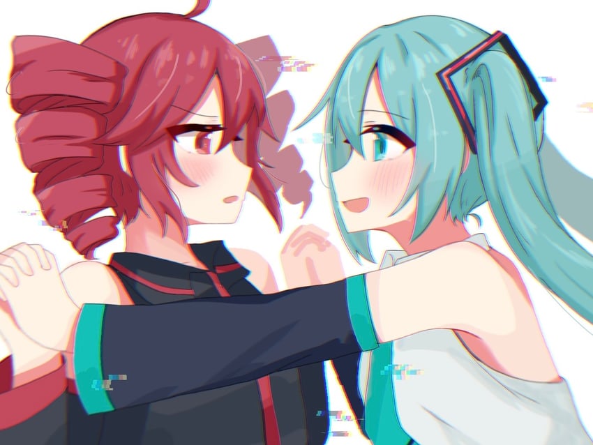 hatsune miku and kasane teto (vocaloid and 1 more) drawn by usagisan0401