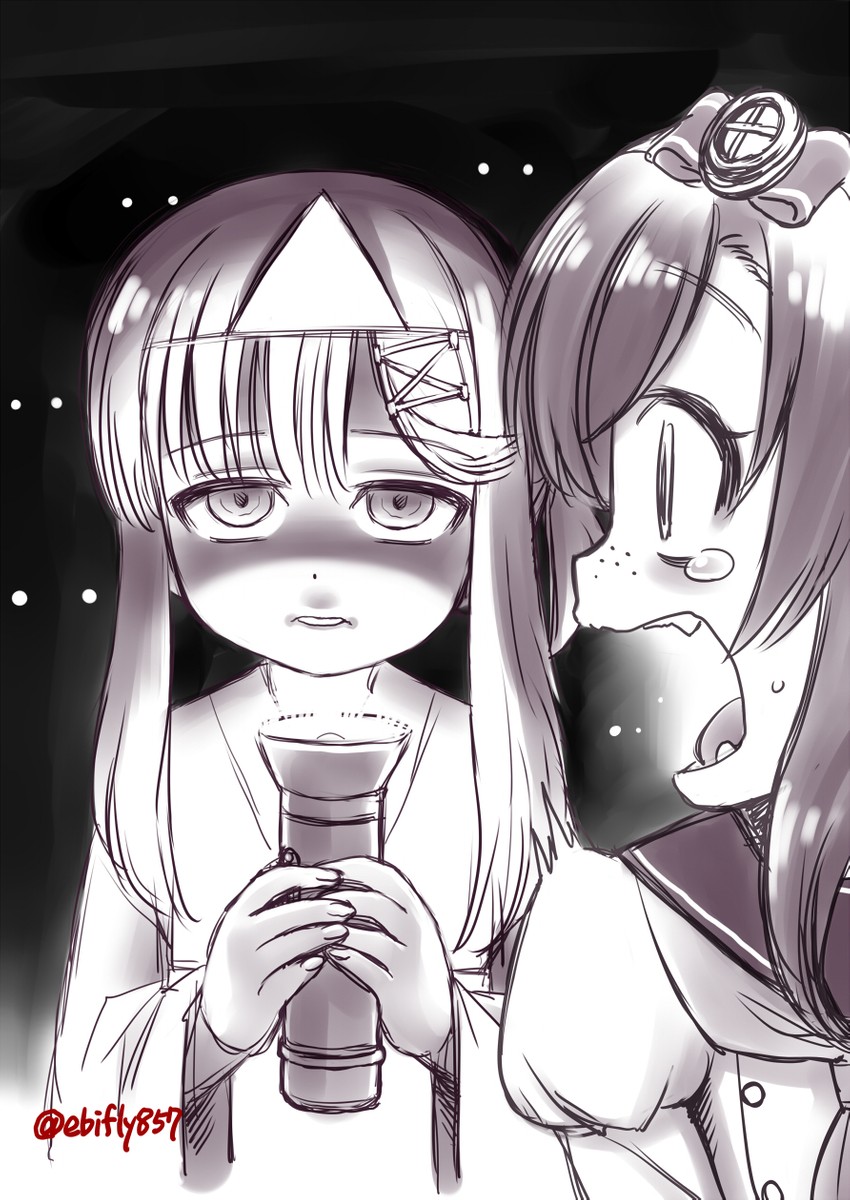 tsushima and matsuwa (kantai collection) drawn by ebifly