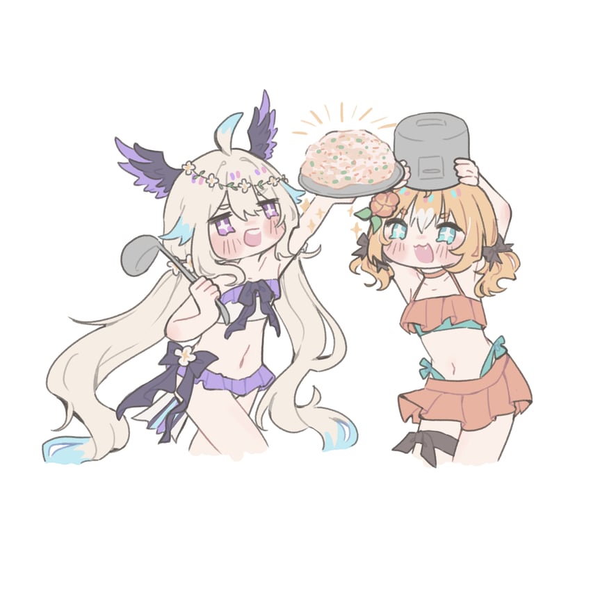 enna alouette and millie parfait (nijisanji and 1 more) drawn by tofuuiii
