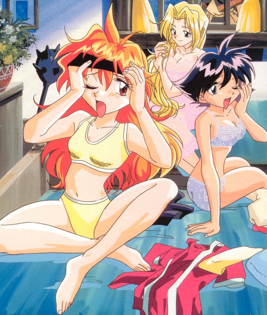 lina inverse, amelia wil tesla seyruun, xelloss, and filia ul copt (slayers and 1 more)