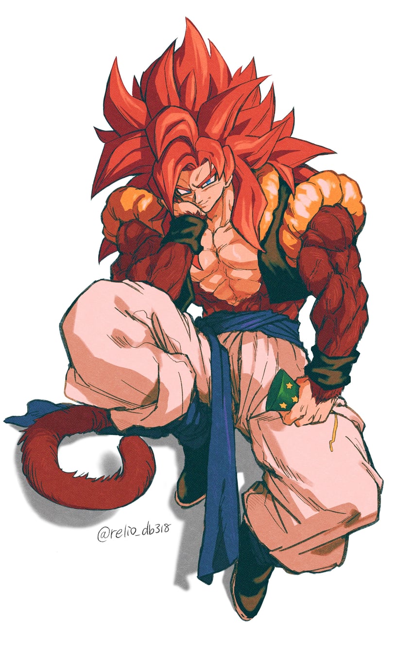 gogeta (dragon ball and 1 more) drawn by relio_db318