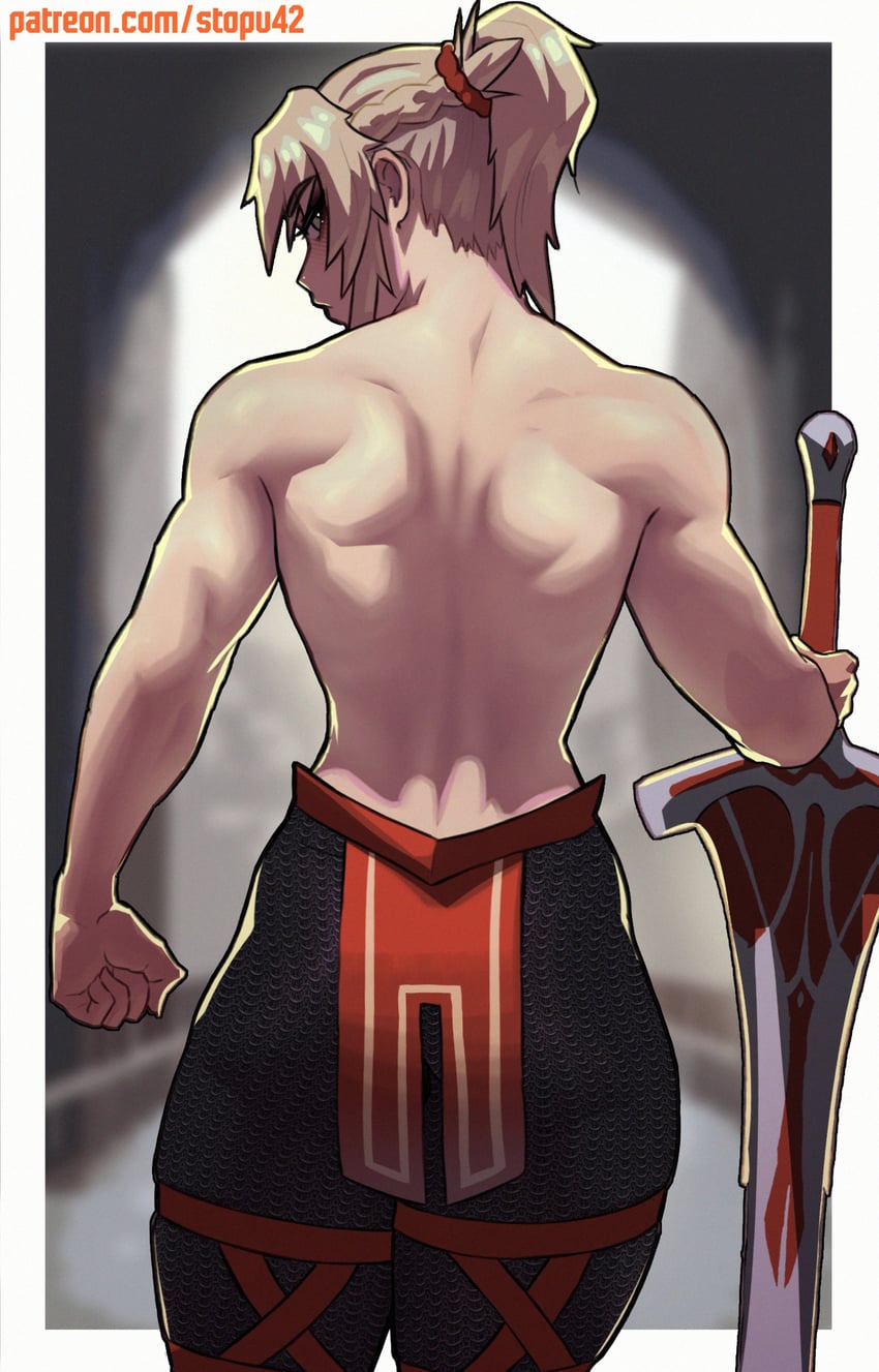 mordred (fate and 2 more) drawn by stopu