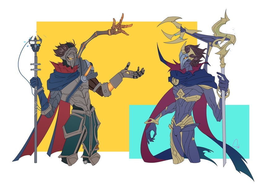 viktor (league of legends and 1 more) drawn by skui1007