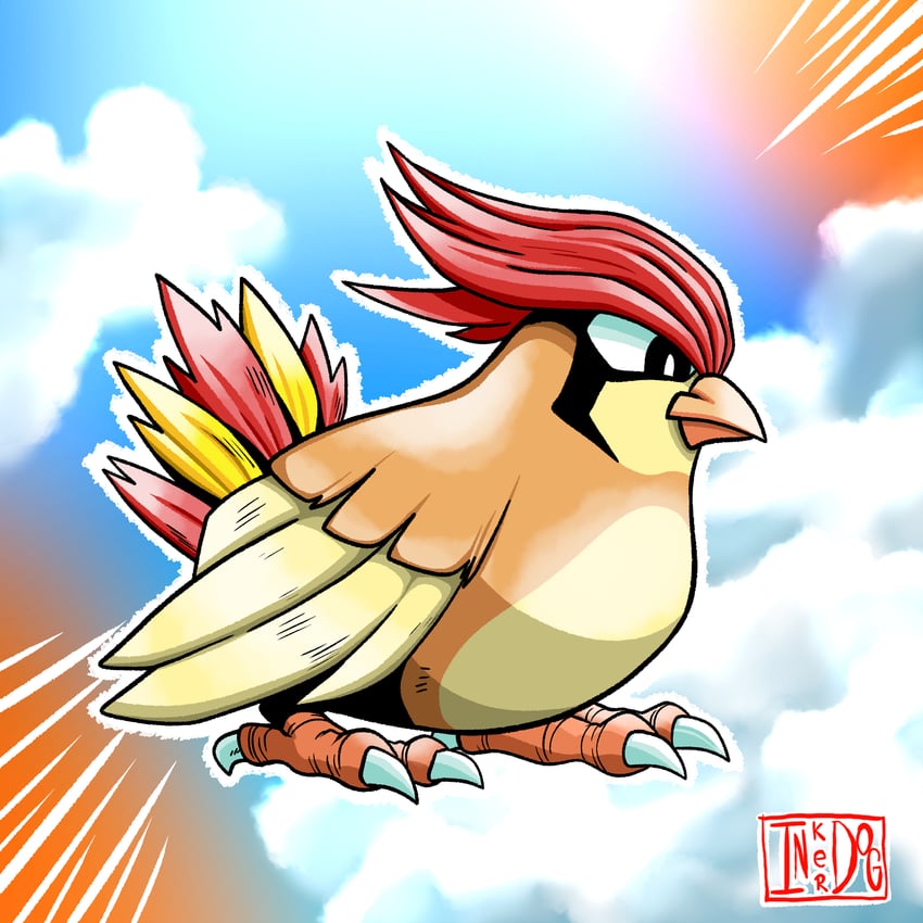 pidgeotto (pokemon) drawn by inker_dog