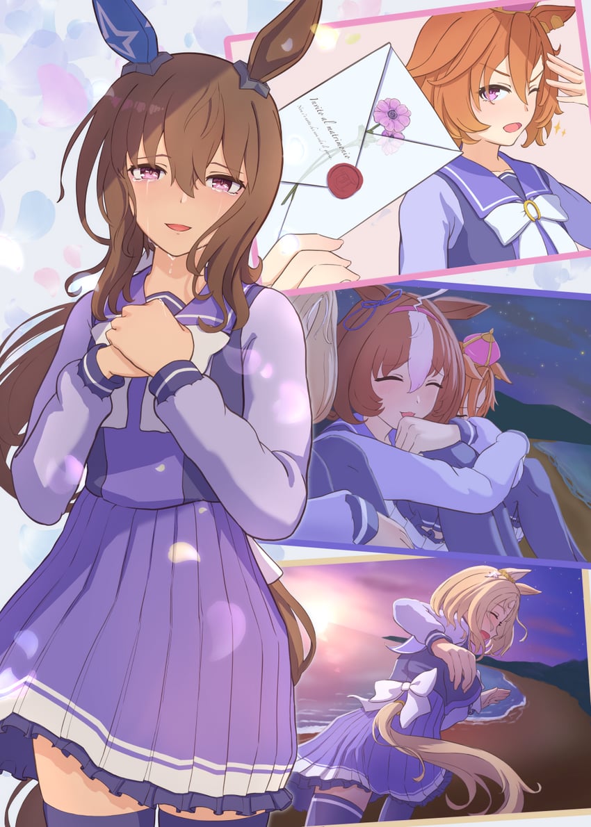admire vega, t.m. opera o, meisho doto, and narita top road (umamusume) drawn by agepan._(pangcha3324)
