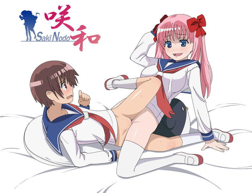 haramura nodoka, miyanaga saki, and etopen (saki) drawn by ushisuke