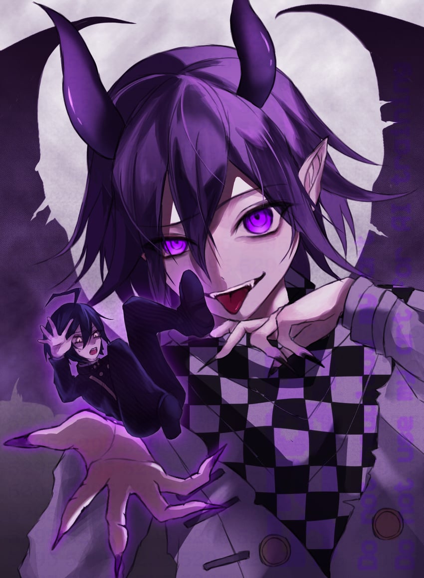 oma kokichi and saihara shuichi (danganronpa and 1 more) drawn by ko_puki_yukko