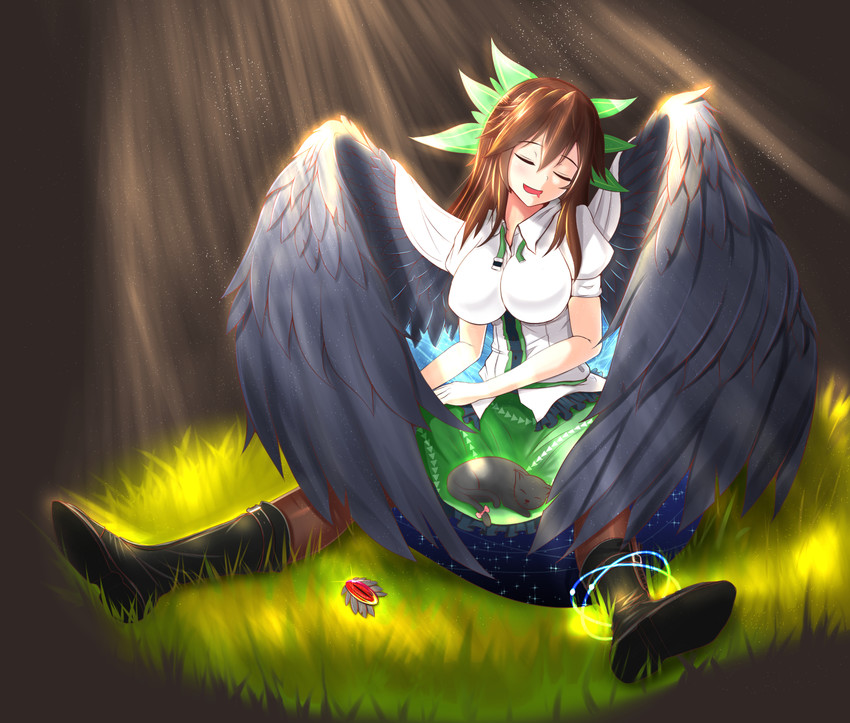 kaenbyou rin and reiuji utsuho (touhou) drawn by nekoda_(maoda)