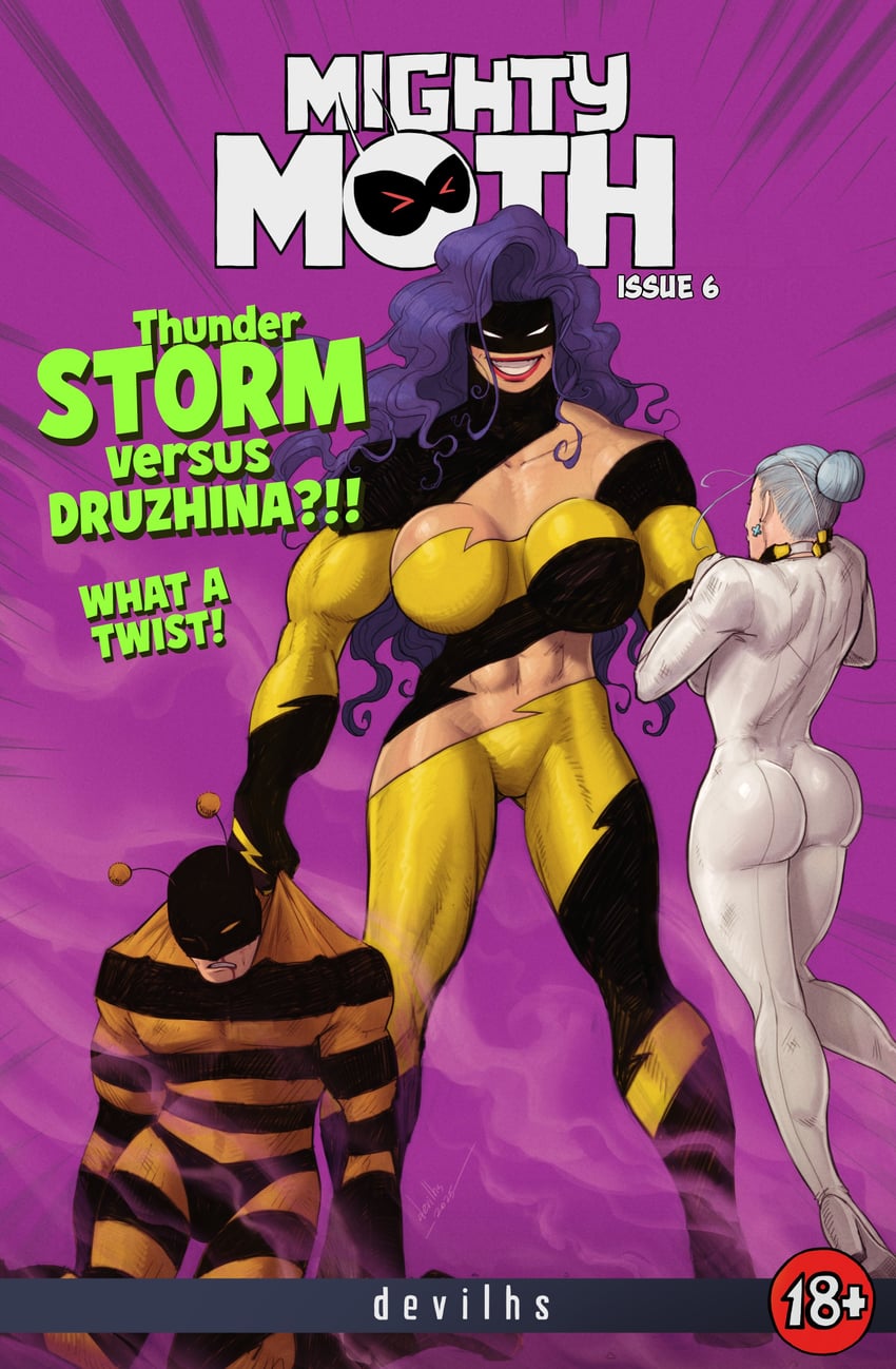 thunder storm, doctor miracle, and nimble bumblebee (original) drawn by devilhs
