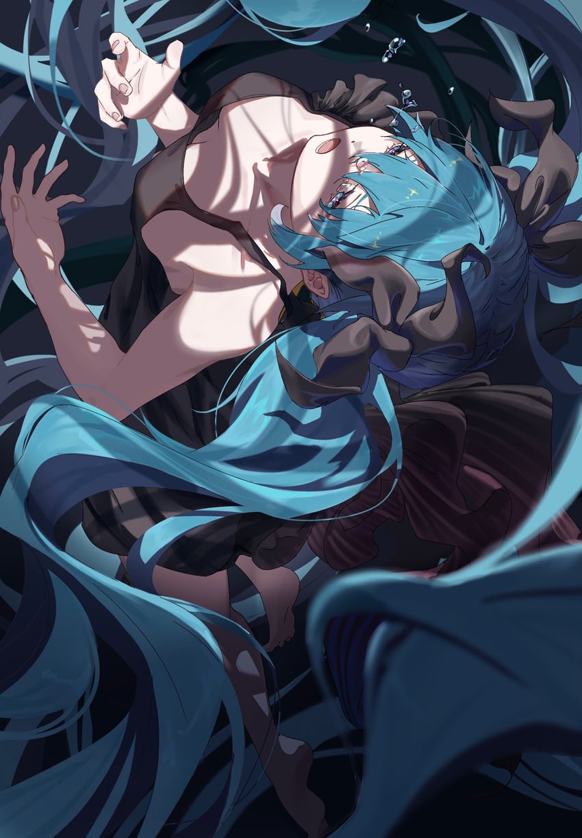 hatsune miku (vocaloid and 1 more) drawn by bunbo
