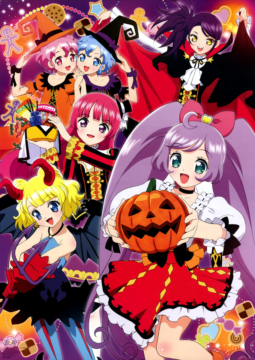 manaka laala, minami mirei, reona west, dorothy west, toudou shion, and 1 more (pretty series and 1 more) drawn by hara_shouji