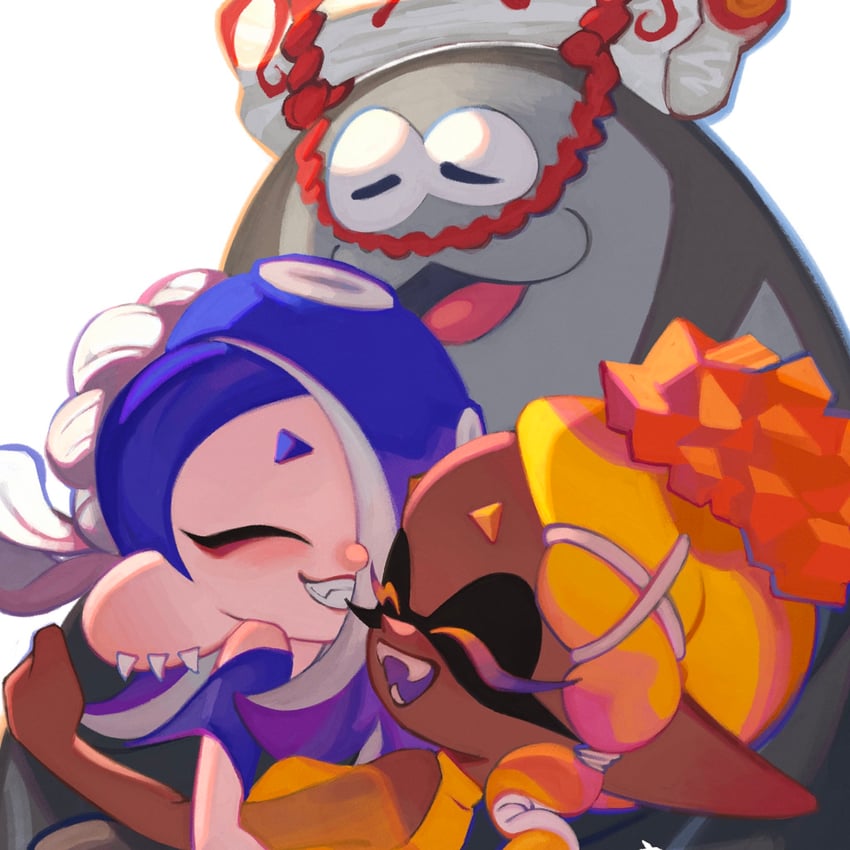 shiver, frye, and big man (splatoon and 1 more) drawn by ka1_(k4k37)