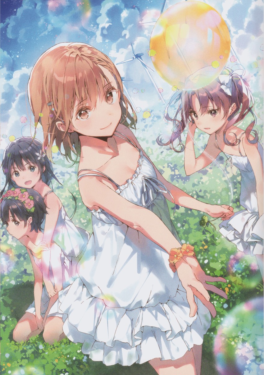 misaka mikoto, shirai kuroko, saten ruiko, and uiharu kazari (toaru majutsu no index and 1 more) drawn by dsmile