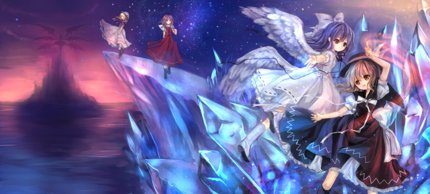shinki, mai, yuki, louise, and sara (touhou) drawn by torii_sumi