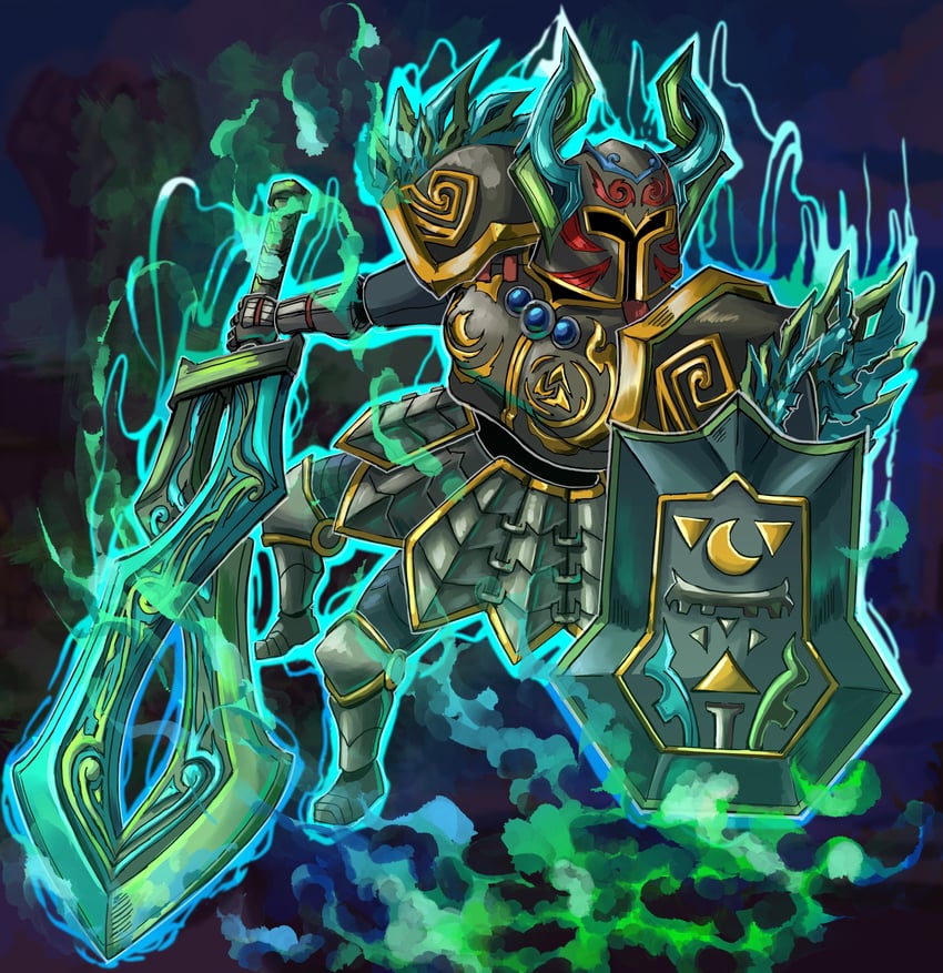 fierce deity and phantom (the legend of zelda and 3 more) drawn by stoic_seraphim