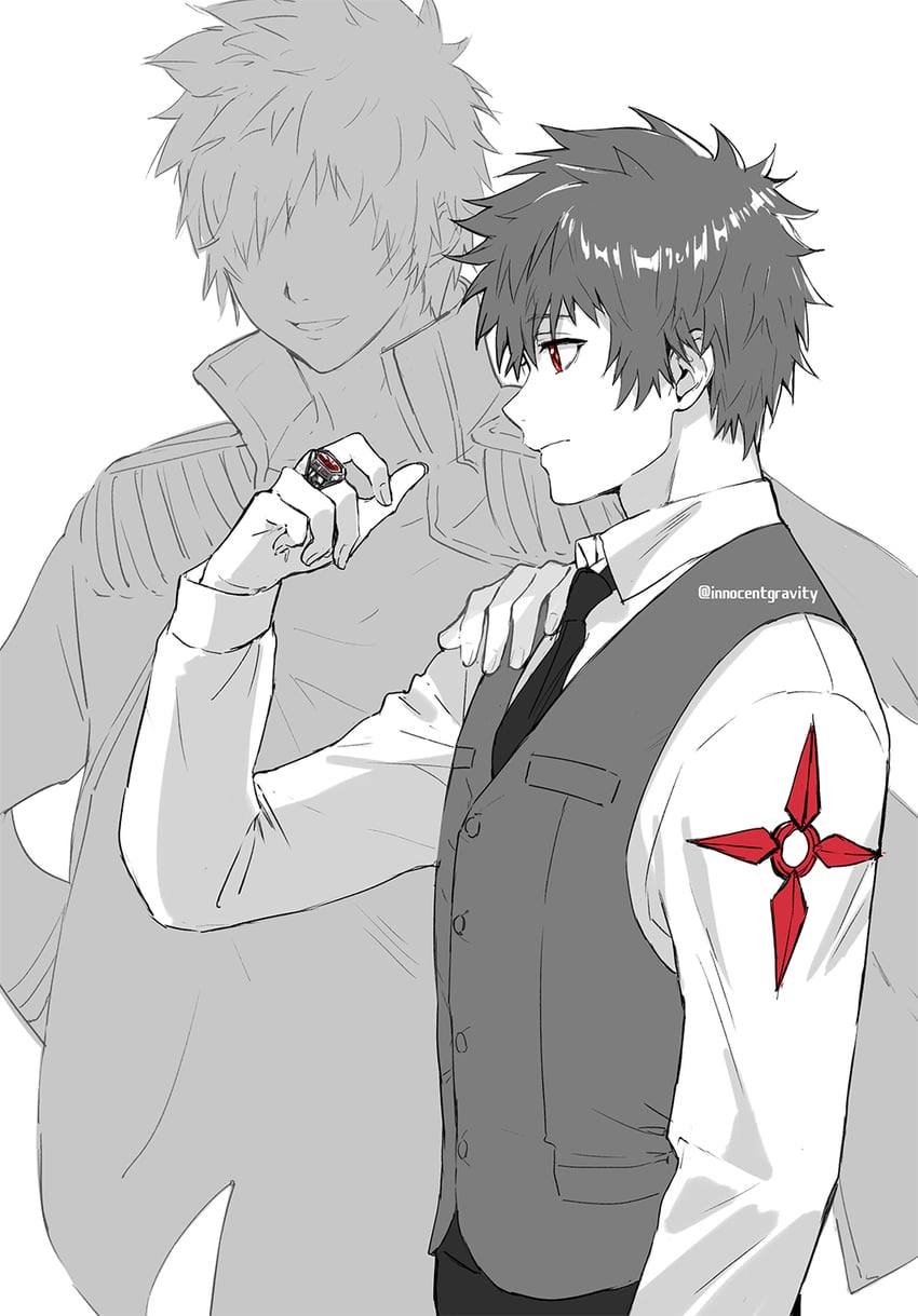 kozato enma and simon cozzato (katekyo hitman reborn!) drawn by cezaria