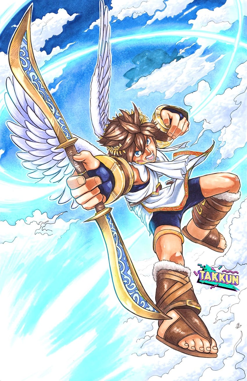 pit (kid icarus and 1 more) drawn by takkun_(takkun_art)
